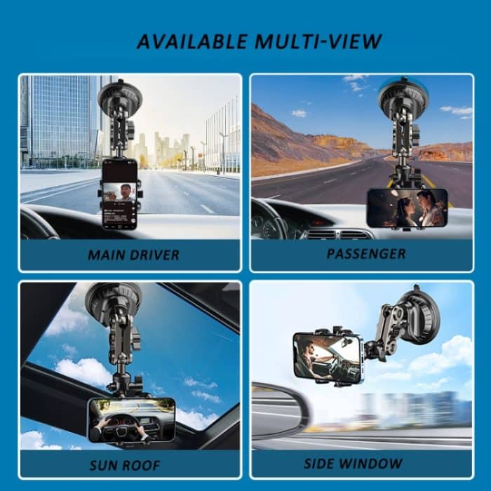 Auto-Universal-Overhead-Kamera-Saugnapf-Telefonhalter, kurze Ausführung – Bild 8