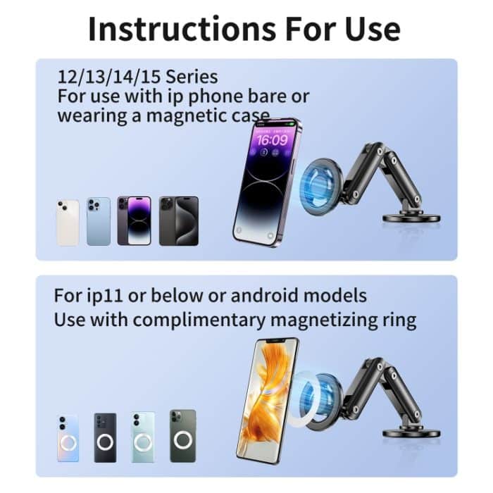 LK-CDD13 Auto-Multi-Winkel-verstellbarer MagSafe-Magnethalter – Bild 8
