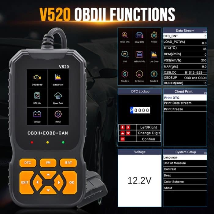 Tragbares tragbares Automotor-Fehlerdiagnosetool – Bild 12