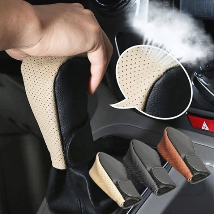 Universelle Auto-Schaltknauf-Schutzhülle aus PU-Leder, PU Cover, PU Leather Cover – Bild 2