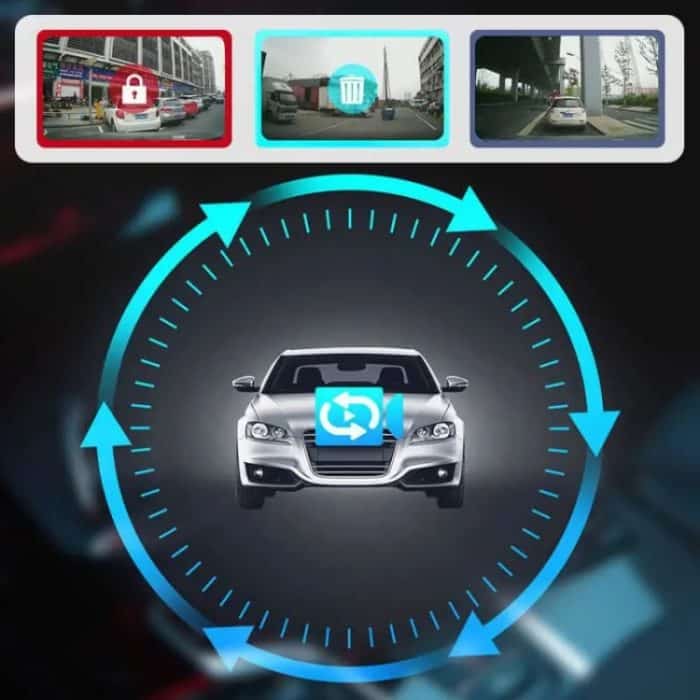 Q3 3-Zoll-Auto-1080P-HD-Einzelaufzeichnungs-Fahrrekorder, unterstützt automatische Loop-Aufnahme – Bild 6