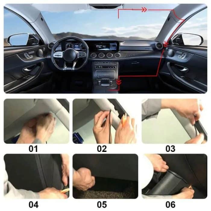 Q3 3-Zoll-Auto-1080P-HD-Einzelaufzeichnungs-Fahrrekorder, unterstützt automatische Loop-Aufnahme – Bild 10