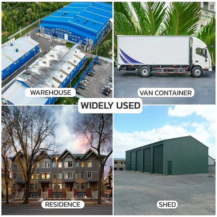 Anhängerschloss mit verstecktem Bügel und Schlüsseltürschloss – Bild 7