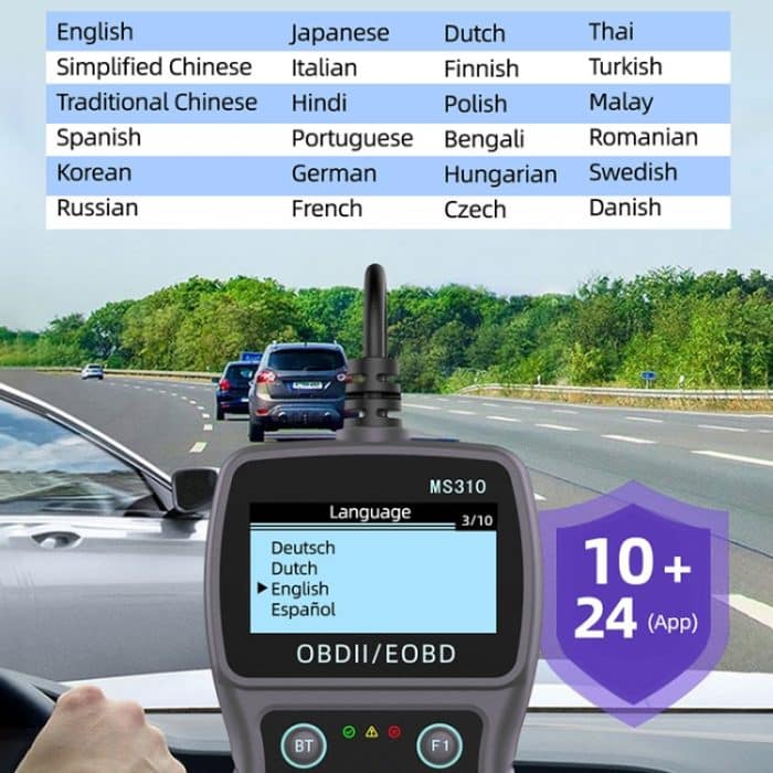 MS310 LCD-Bildschirm Autobatterietester ODB2 Fehlerdetektor – Bild 12