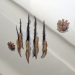 Selbstklebende personalisierte Kratzaufkleber aus PVC fürs Auto