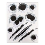 Selbstklebende personalisierte Einschussloch-Kratzer-Aufkleber aus PVC fürs Auto – Bild 2