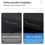 Für Tesla Model 3 / Y 4 Stück / Set Autotürgriff leuchtender dekorativer Aufkleber – Bild 4