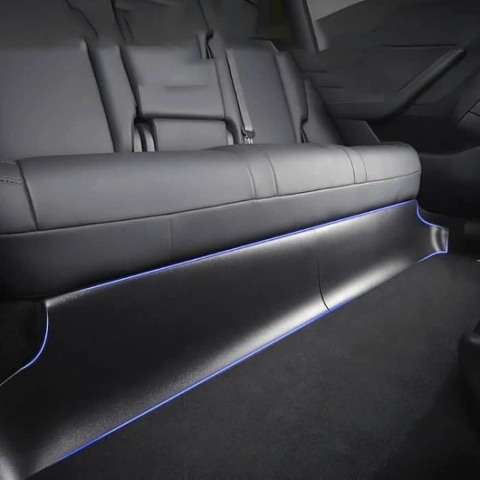 CAR3017.jpg Für Tesla Model Y 2 teile/satz Auto Hinten Sitz Untere Schutz Panel – Bild 1