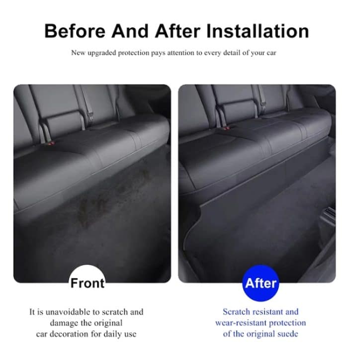 Für Tesla Model Y 2 teile/satz Auto Hinten Sitz Untere Schutz Panel – Bild 4