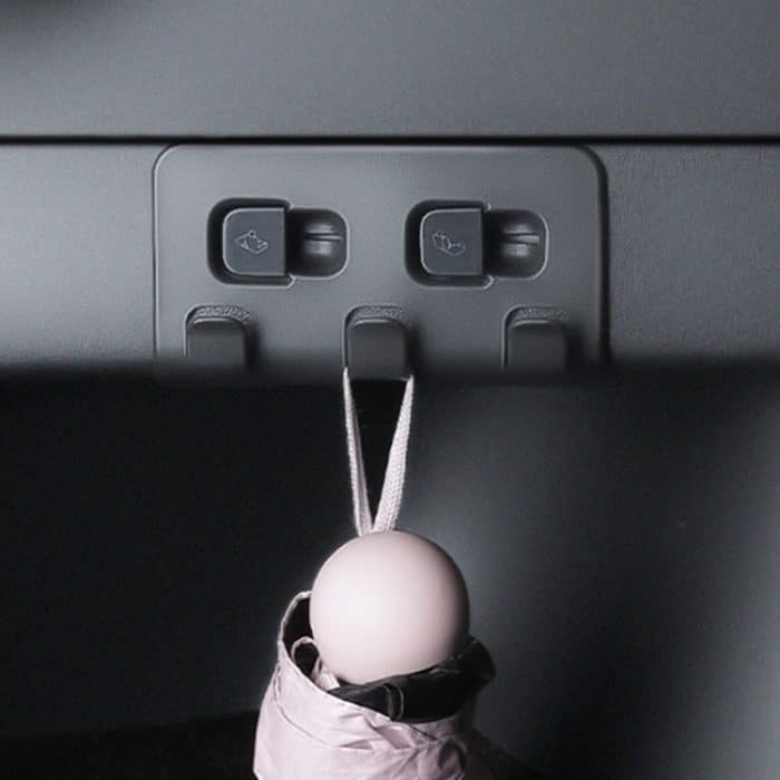 CAR3028.jpg Für Tesla Model Y 2021-2023 Auto Snap-on Trunk Button Aufbewahrungshaken – Bild 1