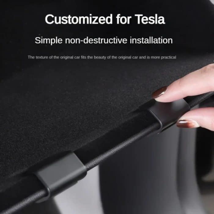 Für Tesla Model Y 2022-2023 Auto Co-Pilot Handschuhfach versteckter Haken – Bild 4