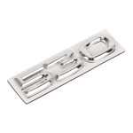 Autonummer 530, personalisierte dekorative Metallaufkleber, Größe: 8 x 2,5 x 0,5 cm – Bild 2