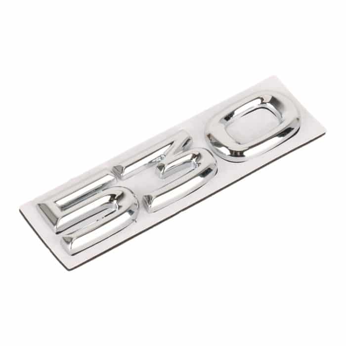 Autonummer 530, personalisierte dekorative Metallaufkleber, Größe: 8 x 2,5 x 0,5 cm – Bild 2