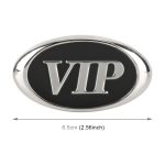 Personalisierte dekorative VIP-Metallaufkleber im Oval-Stil für Autos, Größe: 6,5 x 3,5 x 0,5 cm – Bild 4