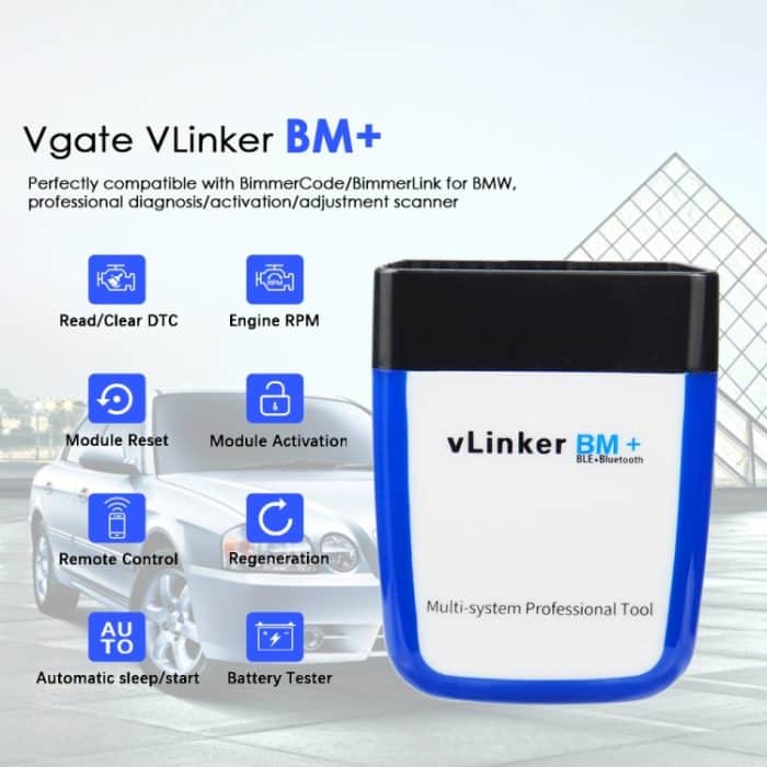 VLINKER BM+ V2.2 Bluetooth 4.0 Auto-OBD-Fehlerdiagnosedetektor – Bild 4