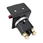 300 A Hochstrom-Batterietrennschalter aus versilbertem Kupfer für 12–36 V mit rotem Griffisolator und Sperrplatte – Bild 3