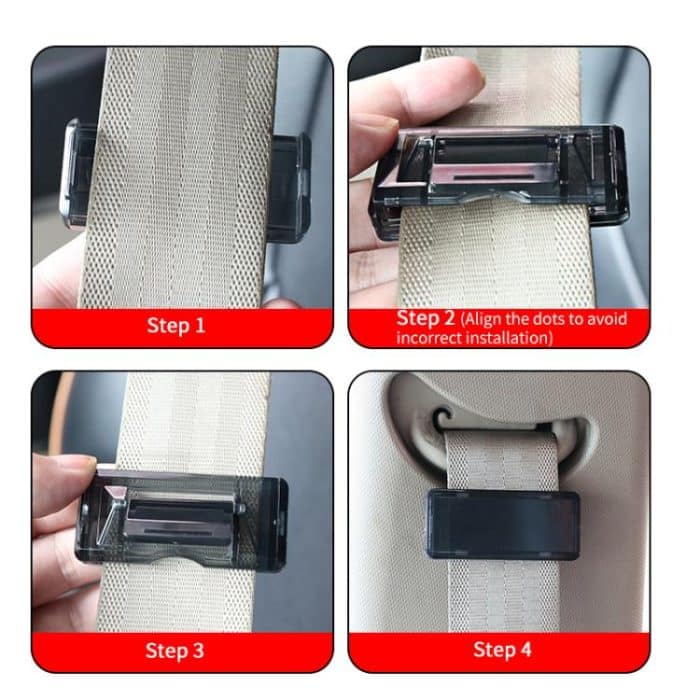 SHUNWEI SD-1405 1 Pair Car Safety Stopper Buckle Seat Belt Clip, Car Safety Stopper – Bild 3