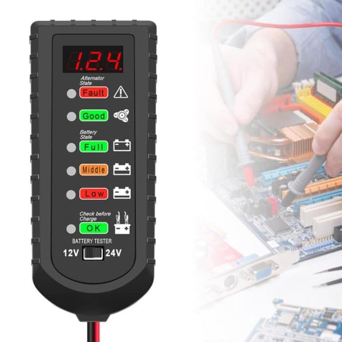 12V / 24V Automotive Battery Voltage Tester – Bild 8