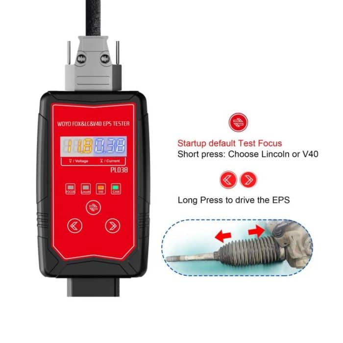 WOYO PL038 For Ford Focus, Kuga, Explorer, Lincoln, Volvo V40 Iron Shell Electric Power Steering Wheel Motor EPS Tester, PL038 – Bild 4