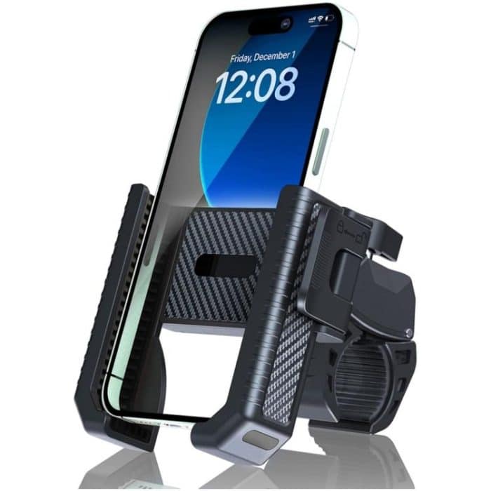 Carbon Fiber Texture Bicycle Non-slip Scooter Phone Holder – Bild 1