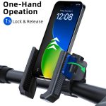 Carbon Fiber Texture Bicycle Non-slip Scooter Phone Holder – Bild 6