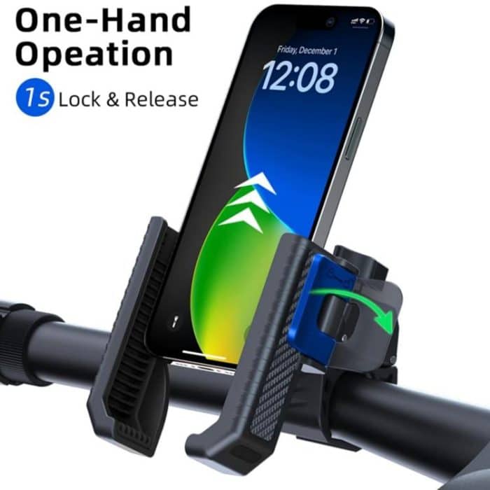 Carbon Fiber Texture Bicycle Non-slip Scooter Phone Holder – Bild 6