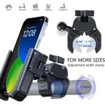 Carbon Fiber Texture Bicycle Non-slip Scooter Phone Holder – Bild 7