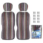 TIROL T25941 Doppelter Vordersitz-Schutzbezug für Autos im Ethno-Stil – Bild 3