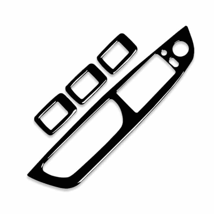 CAR5670B.jpg Auto-Fensterheberverkleidung für den linken Antrieb + dekorativer Aufkleber für den Startknopf für BMW X5 E70 2008–2013/X6 E71 2009–2014, Window Lift Panel, Left – Bild 1
