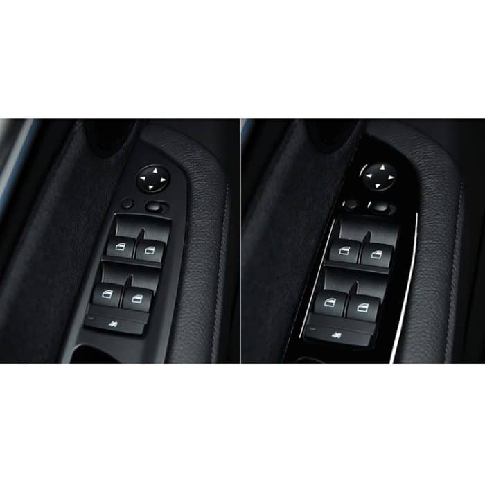 Auto-Fensterheberverkleidung für den linken Antrieb + dekorativer Aufkleber für den Startknopf für BMW X5 E70 2008–2013/X6 E71 2009–2014, Window Lift Panel, Left – Bild 7