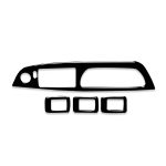 Auto-Fensterheberverkleidung für den linken Antrieb + dekorativer Aufkleber für den Startknopf für BMW X5 E70 2008–2013/X6 E71 2009–2014, Window Lift Panel, Left, Basic Version
