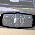 Auto-Scheinwerferschalterrahmen, dekorativer Aufkleber für BMW 2008–2013, Headlight Switch Frame – Bild 6