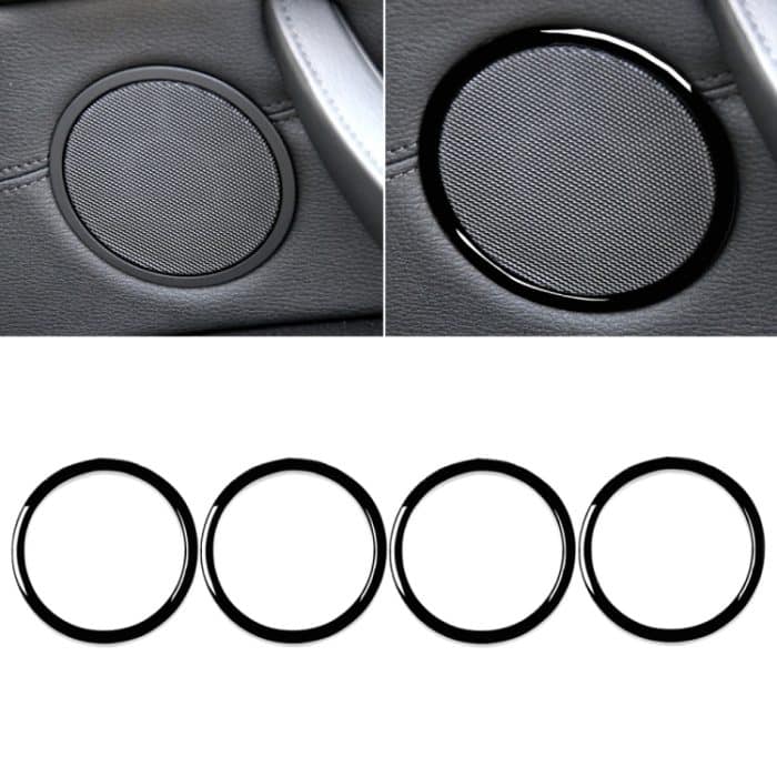 4 Stück / Set Autotürhupenring dekorativer Aufkleber für BMW X5 E70 2008-2013 / X6 E71 2009-2014, Links- und Rechtsantrieb Universal, Door Horn Ring 4pcs – Bild 1