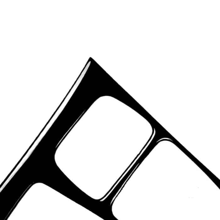 Dekorativer Aufkleber für das rechte Antriebsrad des Autos für BMW X5 E70 2008–2013/X6 E71 2009–2014, Basisversion, Right Drive Gear Panel, Basic Version – Bild 3