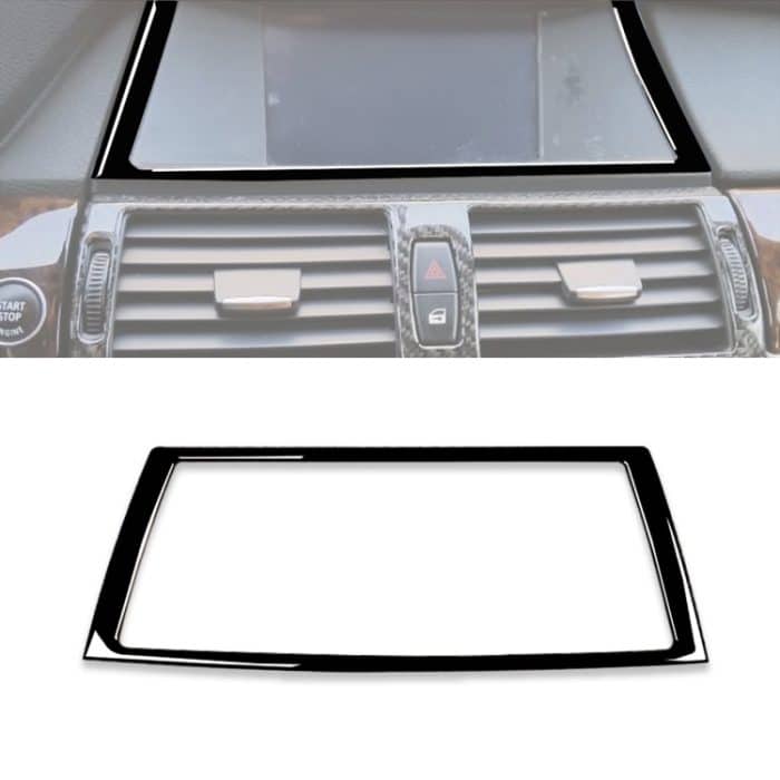 Auto-Navigationsrahmen, dekorativer Aufkleber für BMW X5 E70 2008–2013/X6 E71 2009–2014, Links- und Rechtsantrieb, universell, Navigation Frame – Bild 1