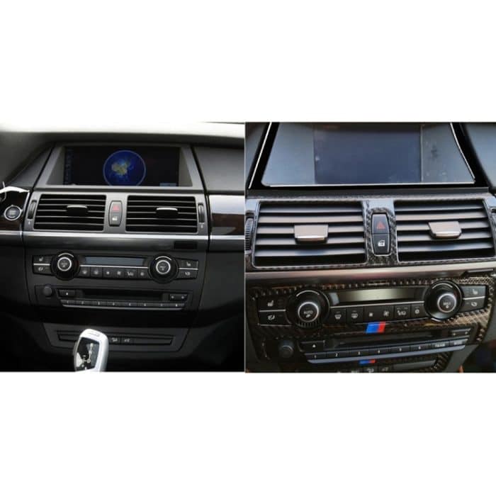 Auto-Navigationsrahmen, dekorativer Aufkleber für BMW X5 E70 2008–2013/X6 E71 2009–2014, Links- und Rechtsantrieb, universell, Navigation Frame – Bild 7