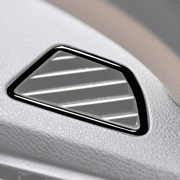 2 Stück/Set Auto-Rechtsantrieb-Armaturenbrett-Luftauslassrahmen-dekorativer Aufkleber für BMW X5 E70 / X6 E71 2008–2013, linker und rechter Antrieb Universal, Right Drive Dashboard Air Outlet – Bild 6