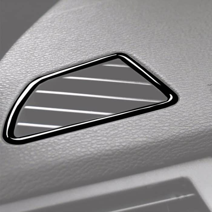 2 Stück/Set Auto-Rechtsantrieb-Armaturenbrett-Luftauslassrahmen-dekorativer Aufkleber für BMW X5 E70 / X6 E71 2008–2013, linker und rechter Antrieb Universal, Right Drive Dashboard Air Outlet – Bild 7