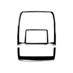 Auto-Leselicht-Panel-dekorativer Aufkleber für BMW X5 E70 / X6 E71 2008–2013, Links- und Rechtsantrieb, universell, Reading Light Panel