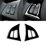 Auto-Lenkradknöpfe, dekorativer Aufkleber für BMW E70 X5 2008–2013, Links- und Rechtsantrieb, universell, Steering Wheel Buttons