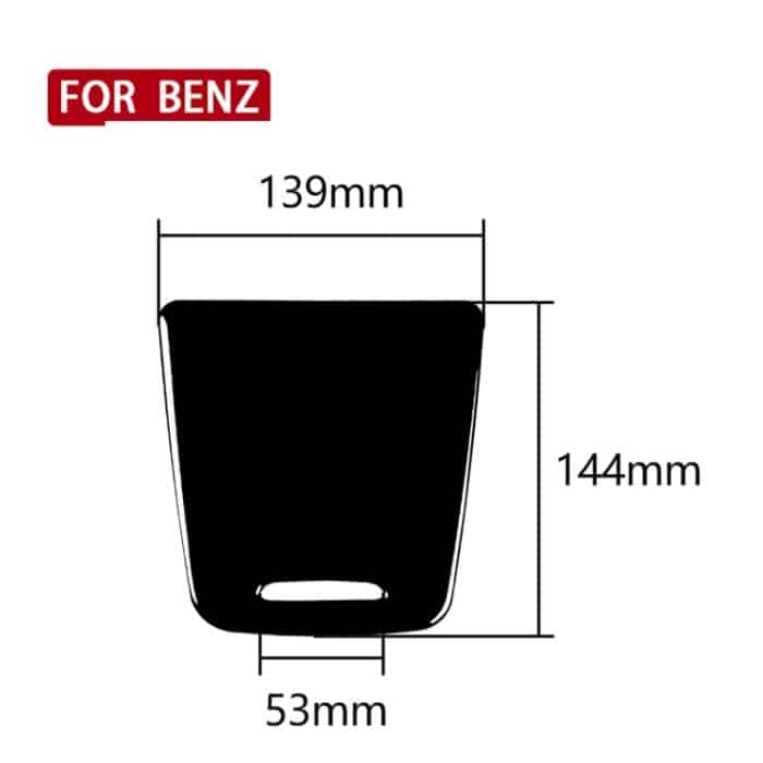 Auto-Zentralaufbewahrungsbox-Abdeckung, dekorativer Aufkleber für Mercedes-Benz A-Klasse 2013–2018/CLA 2013–2017/GLA 2015–2018, Links- und Rechtsantrieb universell, For A-class 2013-2018, Storage Box Cover – Bild 5