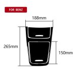 Dekorativer Aufkleber für das zentrale Bedienfeld des Autos für Mercedes-Benz A-Klasse 2013–2018/CLA 2013–2017/GLA 2015–2018, universeller linker und rechter Antrieb, For A-class 2013-2018, Central Control Panel Set – Bild 5