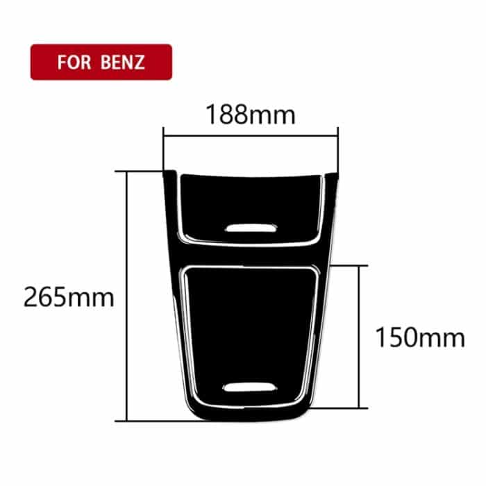 Dekorativer Aufkleber für das zentrale Bedienfeld des Autos für Mercedes-Benz A-Klasse 2013–2018/CLA 2013–2017/GLA 2015–2018, universeller linker und rechter Antrieb, For A-class 2013-2018, Central Control Panel Set – Bild 5
