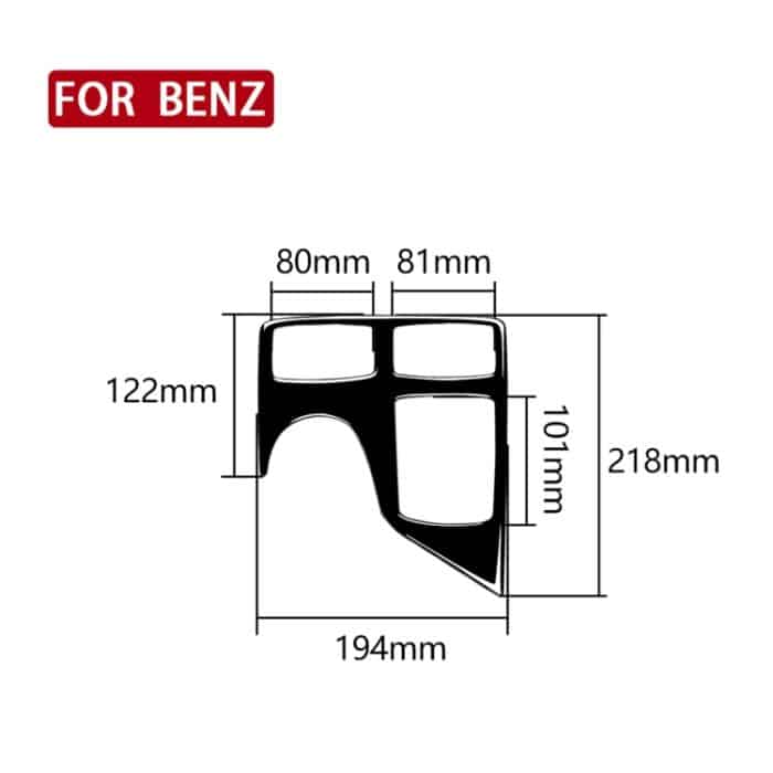 Auto Links Stick Zentrale Armlehne Box Multimedia Panel Dekorative Aufkleber Für Mercedes-Benz GLE 2015-2018/GLS 2016-2018/M-klasse 2012-2015, For GLE 2015-2018, 49 Multimedia Panel, Left Drive – Bild 5