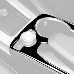 Auto linker Antrieb Mittelarmlehne Box Getränkehalter Rahmen dekorativer Aufkleber für Mercedes-Benz GLK 2008–2015, For GLE 2015-2018, Cup Holder Frame, Left Drive – Bild 5