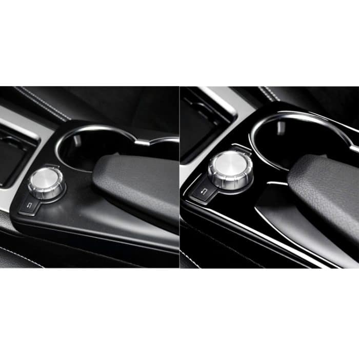 Auto linker Antrieb Mittelarmlehne Box Getränkehalter Rahmen dekorativer Aufkleber für Mercedes-Benz GLK 2008–2015, For GLE 2015-2018, Cup Holder Frame, Left Drive – Bild 7