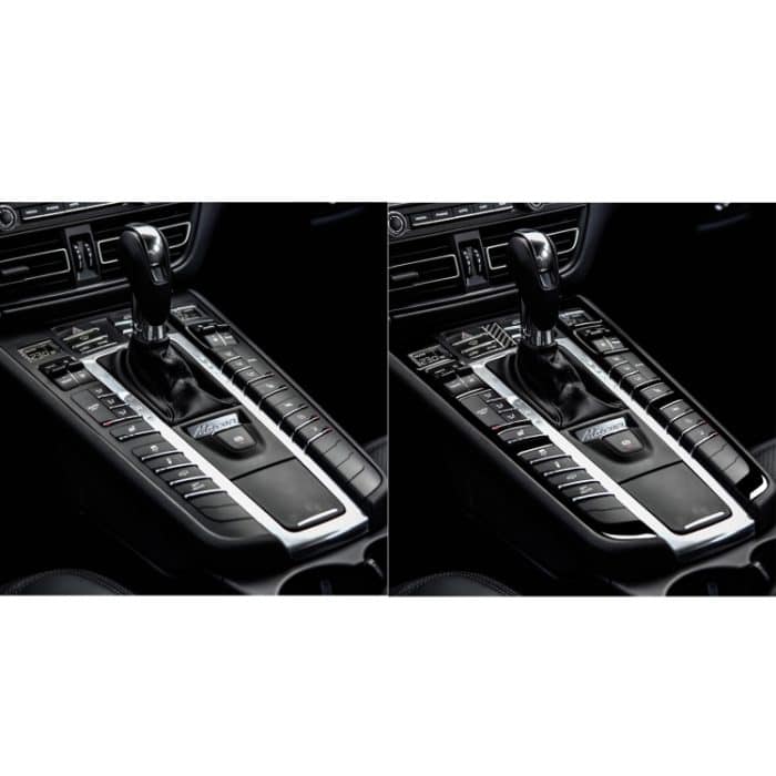 Auto-Funktionstastenrahmen, dekorativer Aufkleber für Porsche Panamera 2010–2016, Links- und Rechtsantrieb, universell, For Panamera 2010-2016, Function Button Frame – Bild 6