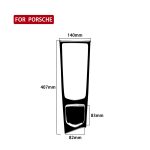 Dekorativer Aufkleber für das linke Antriebs-Zentral-Multimedia-Panel für Porsche Panamera 2010–2016, For Panamera 2010-2016, Multimedia Panel, Left Drive – Bild 5