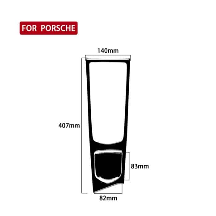 Dekorativer Aufkleber für das linke Antriebs-Zentral-Multimedia-Panel für Porsche Panamera 2010–2016, For Panamera 2010-2016, Multimedia Panel, Left Drive – Bild 5