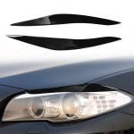 Paar Autolampen-Augenbrauen-weiche dekorative Aufkleber für BMW 5er F10 2010–2013, For BMW 5 Series F10 2010-2013